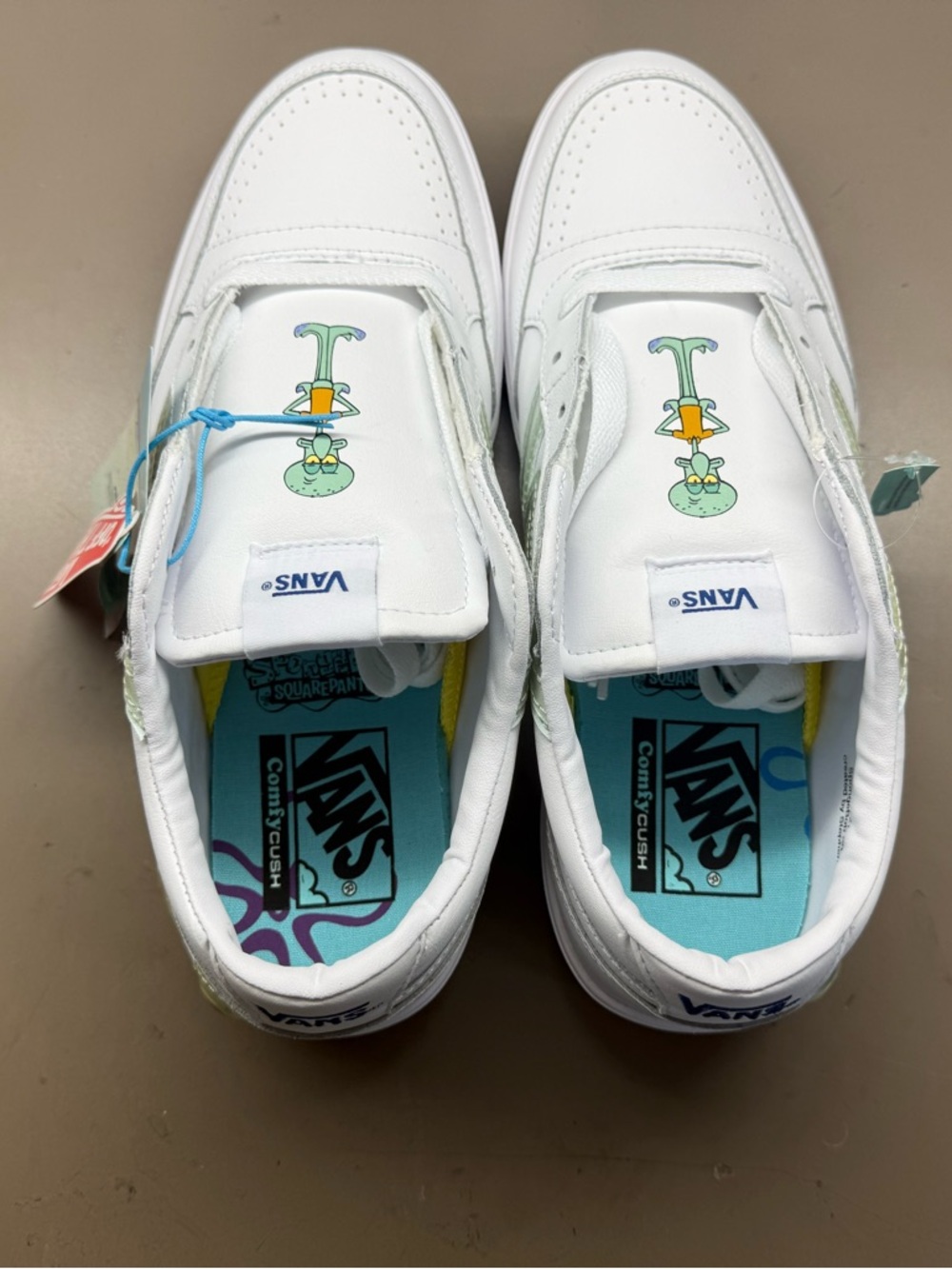 New with Box Unisex Vans Lowland CC Ble Spongebob Bubble White ComfyCush Men 9.5 - Picture 4 of 10
